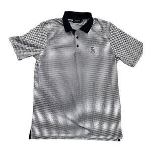 Glenmuir 1891 Golf Polo Navy And White Performance Wicking Size Medium